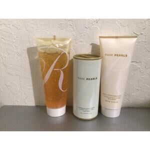 Avon Rare Pearls 3 piece lot LOTION/BODY POWDER/SHOWER GEL